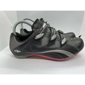 Specialized BG Womens EU 39 Pink/ Black Strap Cycling Shoes Breast Cancer 8.5